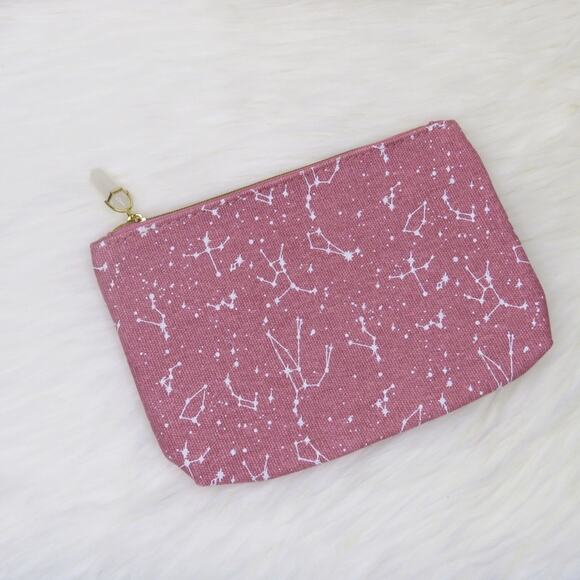 Dusty Rose Galaxy Cosmetic Bag Chakra Cosmetic Case Makeup Bag Ipsy - Picture 1 of 6